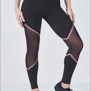 Fabletics Mid-Rise mesh Powerhold legging. Size M
